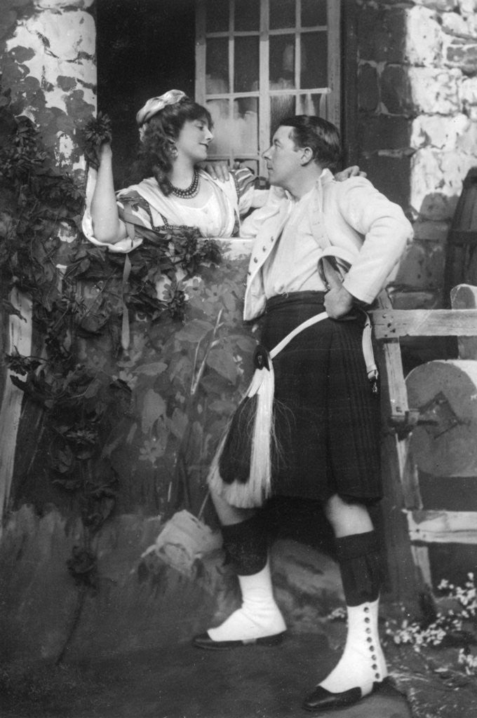 Detail of Ellaline Terriss and Seymour Hicks in The Gay Gordons by Anonymous