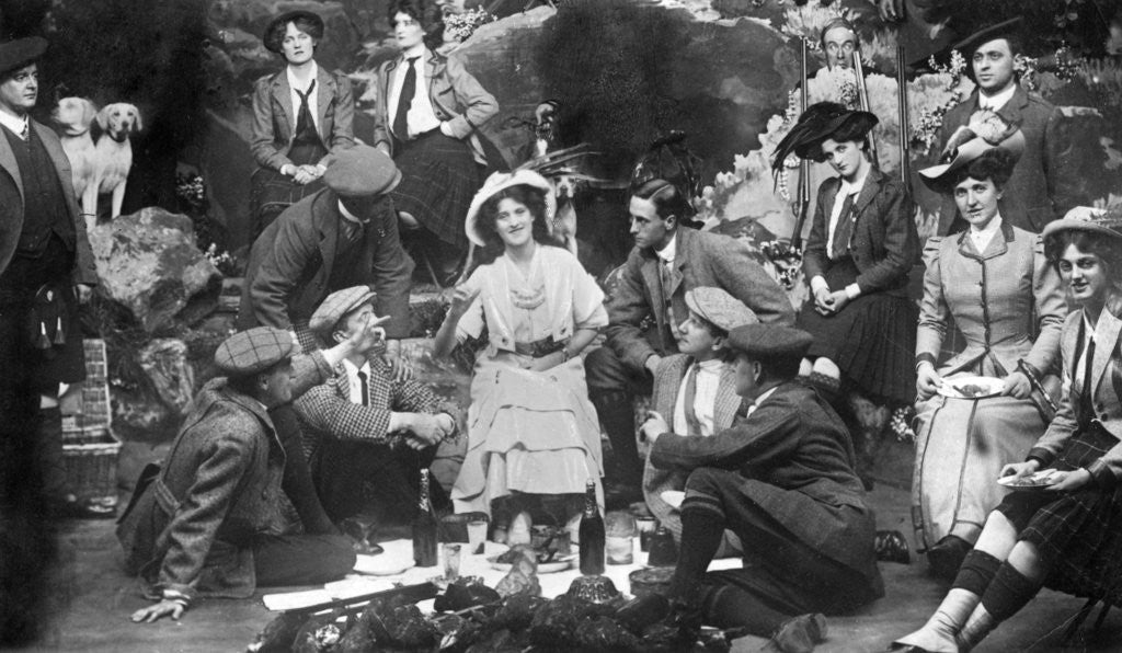 Detail of Performance of The Gay Gordons by Anonymous