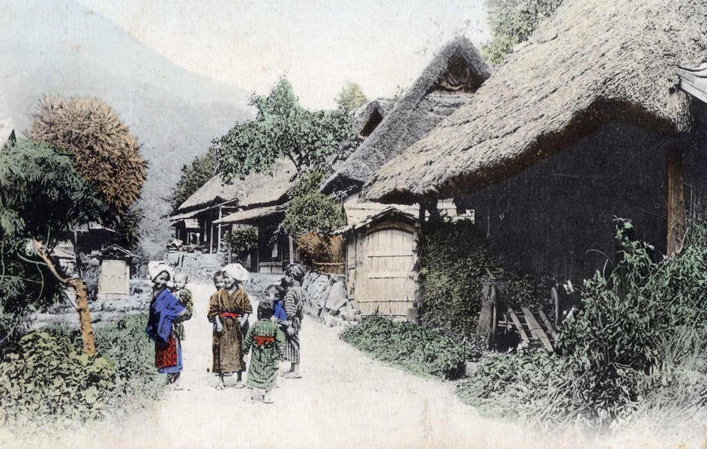 Detail of Peasant housing, Japan by Anonymous