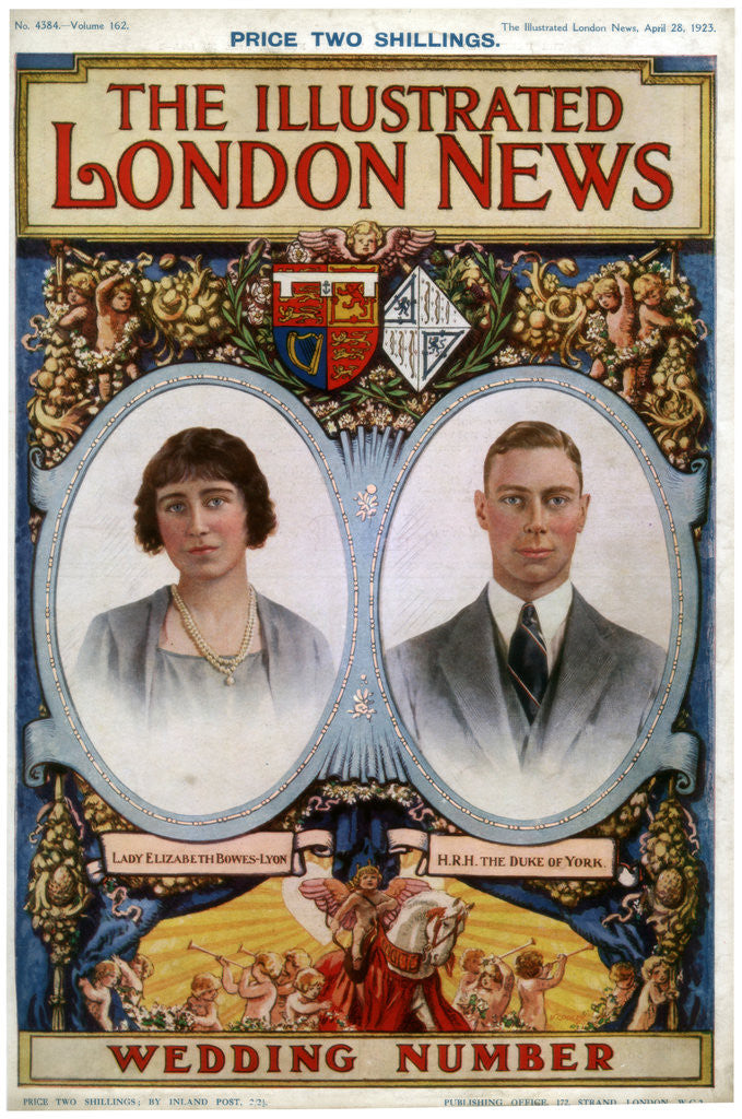 Detail of Front cover of The Illustrated London News Wedding Number by Anonymous