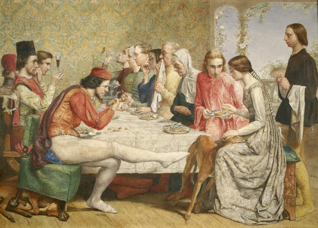 Detail of Isabella by John Everett Millais