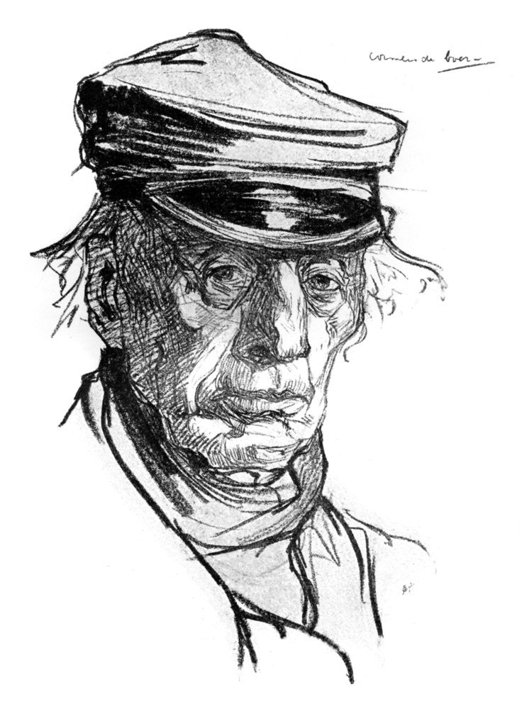 Detail of A Vollendam Worthy by Nico Jungmann