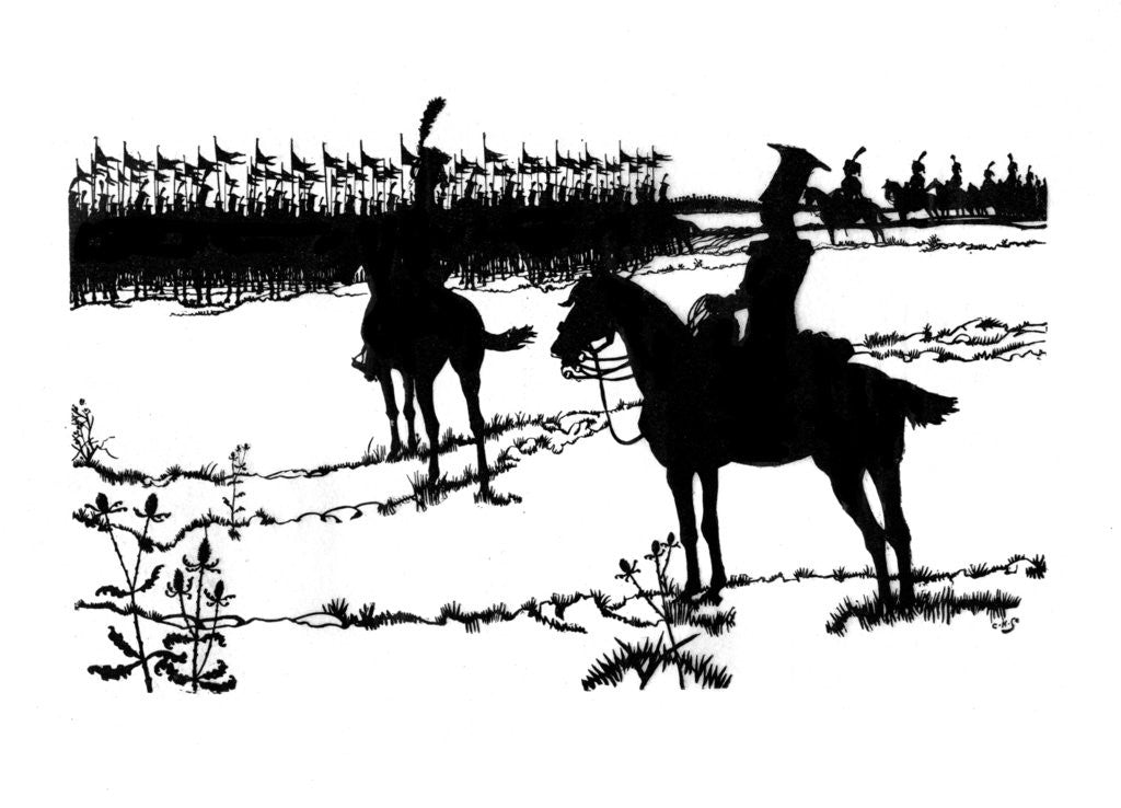 Detail of Silhouette for 'Ombres Chinoisses' from 'L'Epopee' by Caran d'Ache