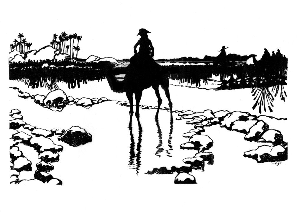 Detail of Silhouette for 'Ombres Chinoisses' from 'L'Epopee' by Caran d'Ache