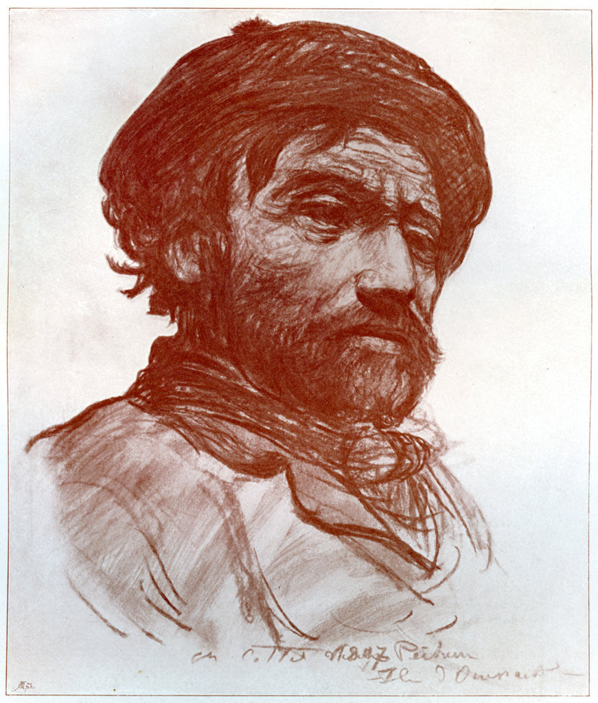 Detail of Portrait of a man by Charles Cottet