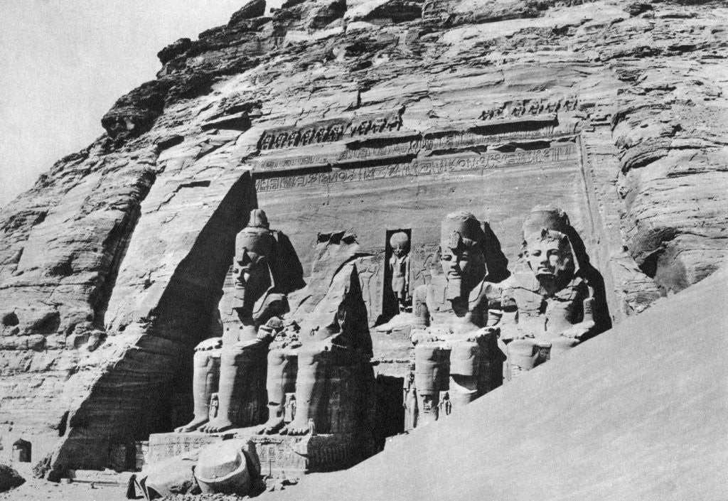 Detail of The Temple of Abu Simbel, Egypt by Anonymous