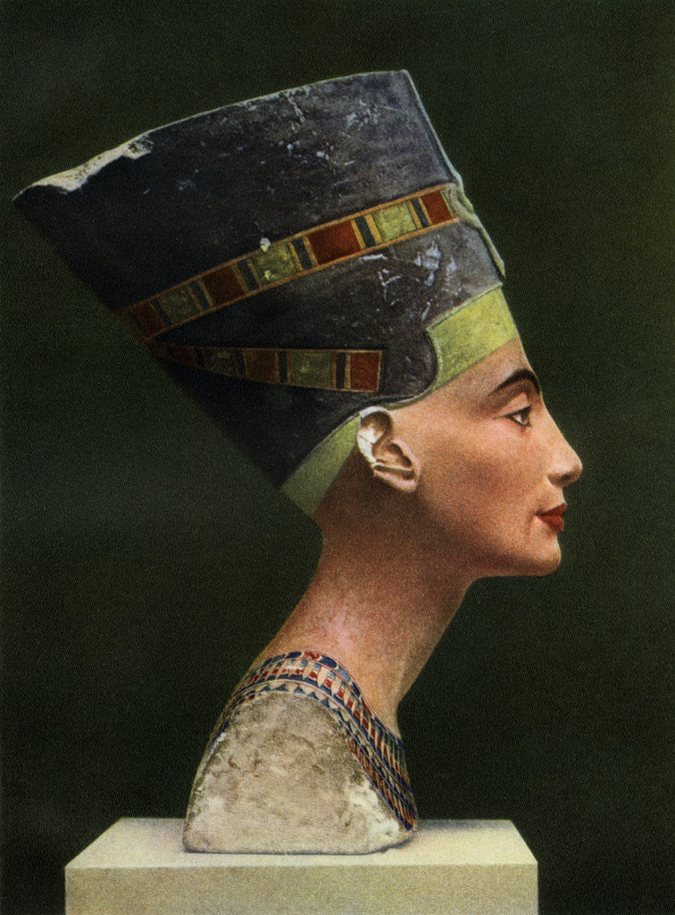Detail of Queen Nefertiti (1410 BC-1330 BC), c1370 BC by Anonymous