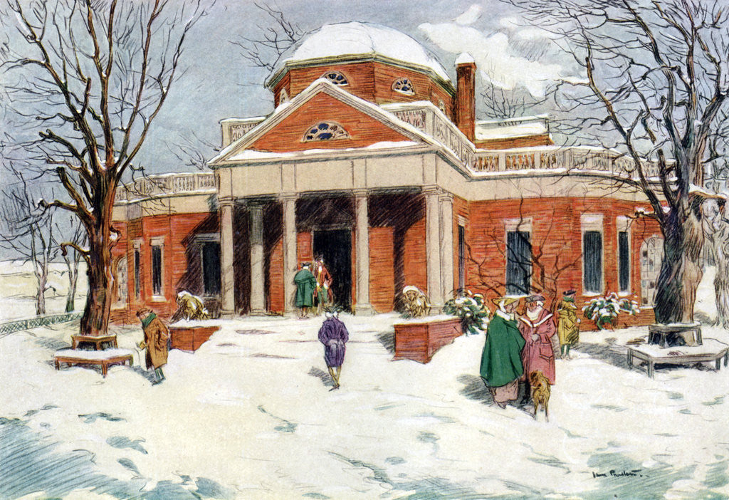 Detail of Monticello, near Charlottesville, Virginia, USA by James Preston