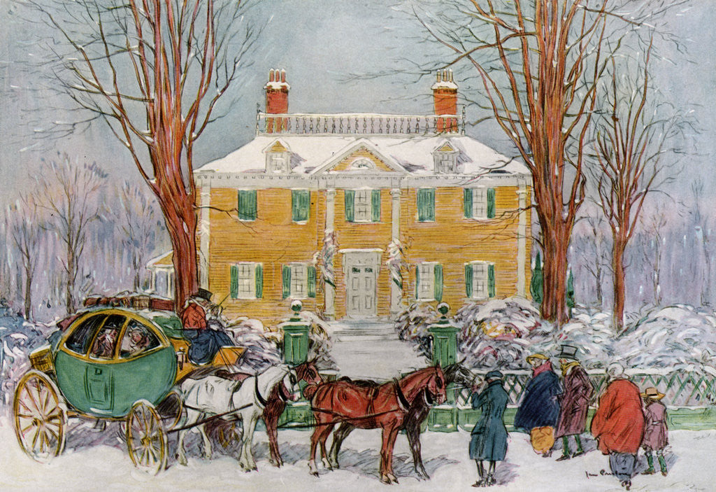 Detail of Longfellow House, Cambridge, Massachusetts, USA by James Preston