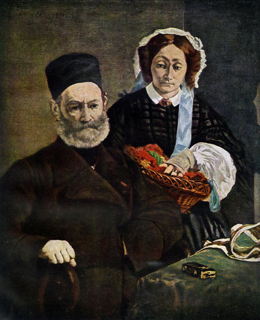 Detail of Portrait of Monsieur and Madame Auguste Manet by Edouard Manet
