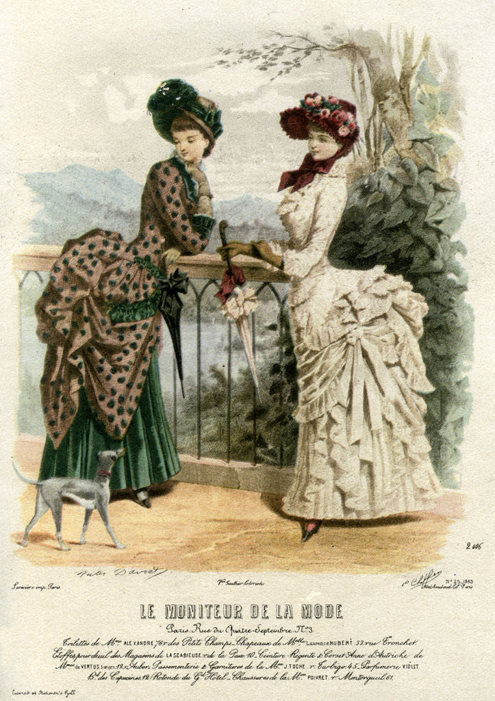 Detail of French fashions of the 19th century by Anonymous