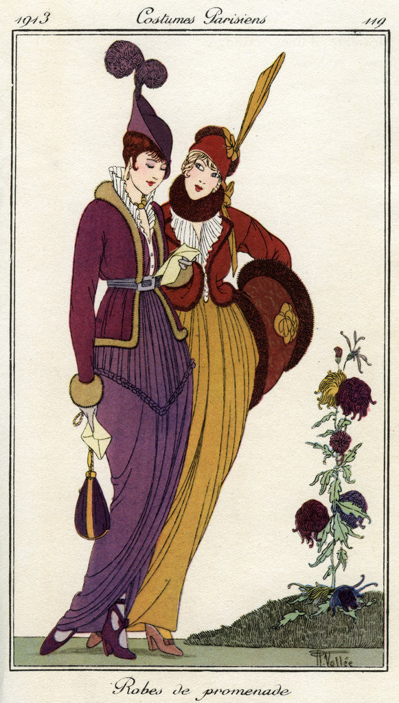 Detail of French fashions of the 20th century by Anonymous
