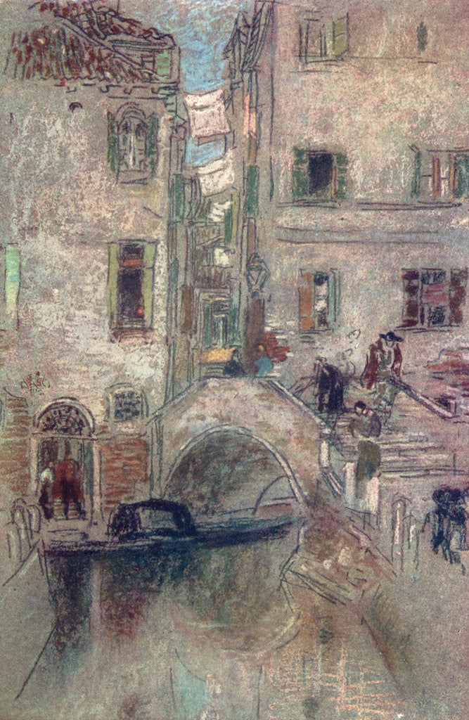 Detail of A Bye Canal, Venice by James Abbott McNeill Whistler