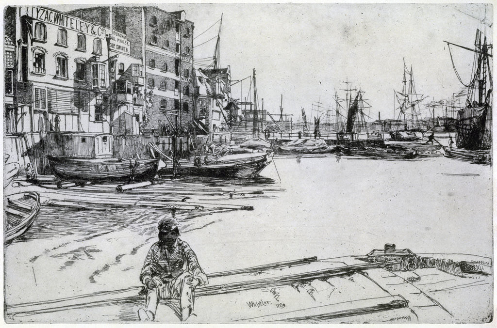 Detail of Tyzac Whiteley and Co by James Abbott McNeill Whistler