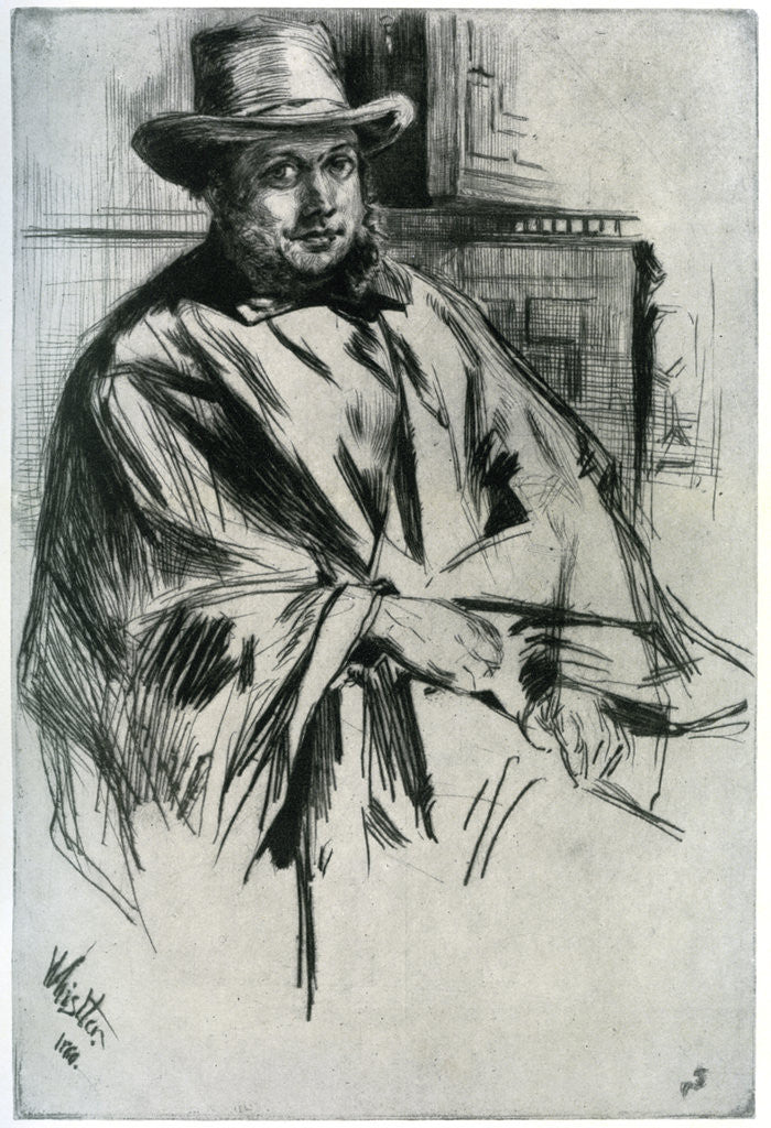 Detail of Mr Mann by James Abbott McNeill Whistler