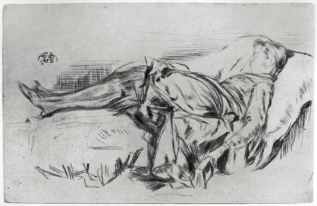 Detail of Child on a Couch by James Abbott McNeill Whistler