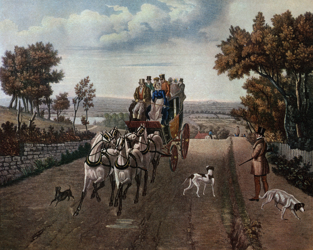 Detail of Stage-Coach by George Hunt
