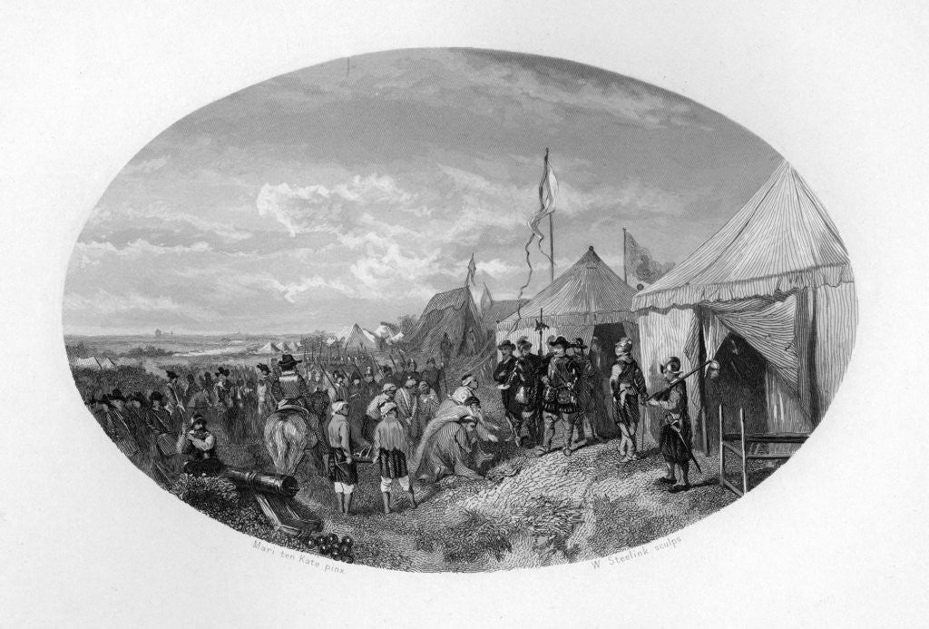 Detail of The first East Indian legation in the Netherlands by W Steelink