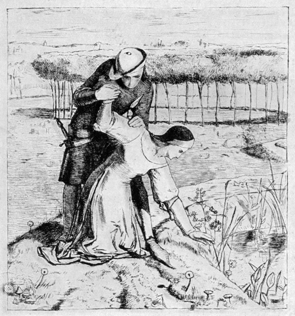 Detail of An etching in the Germ by William Holman Hunt