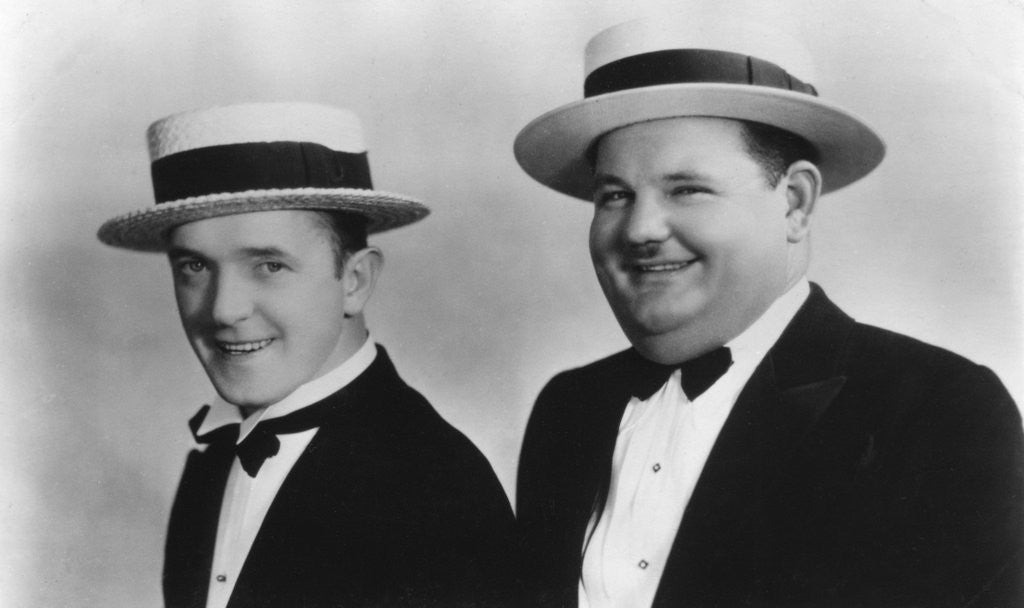 Detail of Stan Laurel (1890-1965) and Oliver Hardy by Anonymous