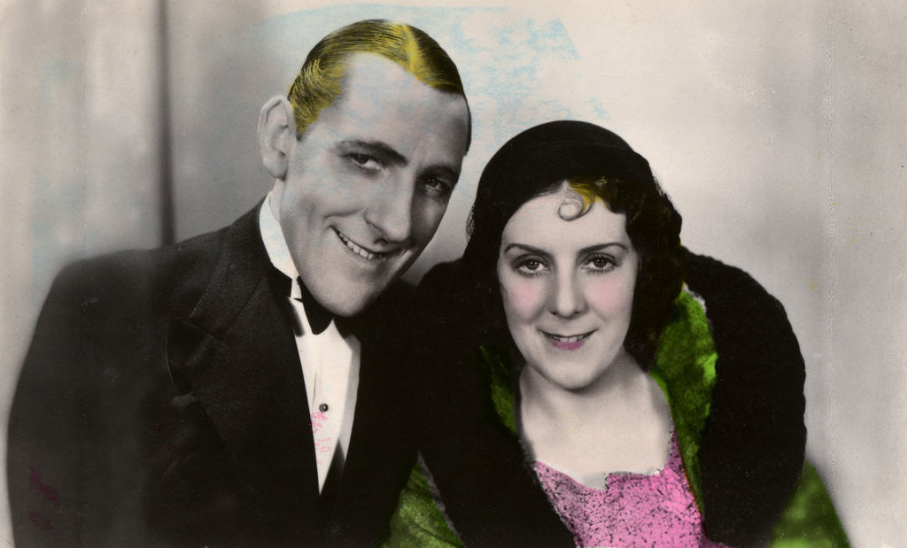 Detail of Jack Hulbert (1892-1978) and his wife Cicely Courtneidge (1893-1980), English actors by Anonymous