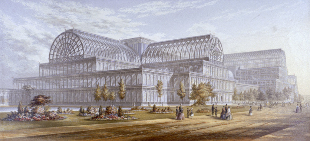 Detail of View of the Crystal Palace and its surrounding park, Sydenham, Bromley, London by Anonymous