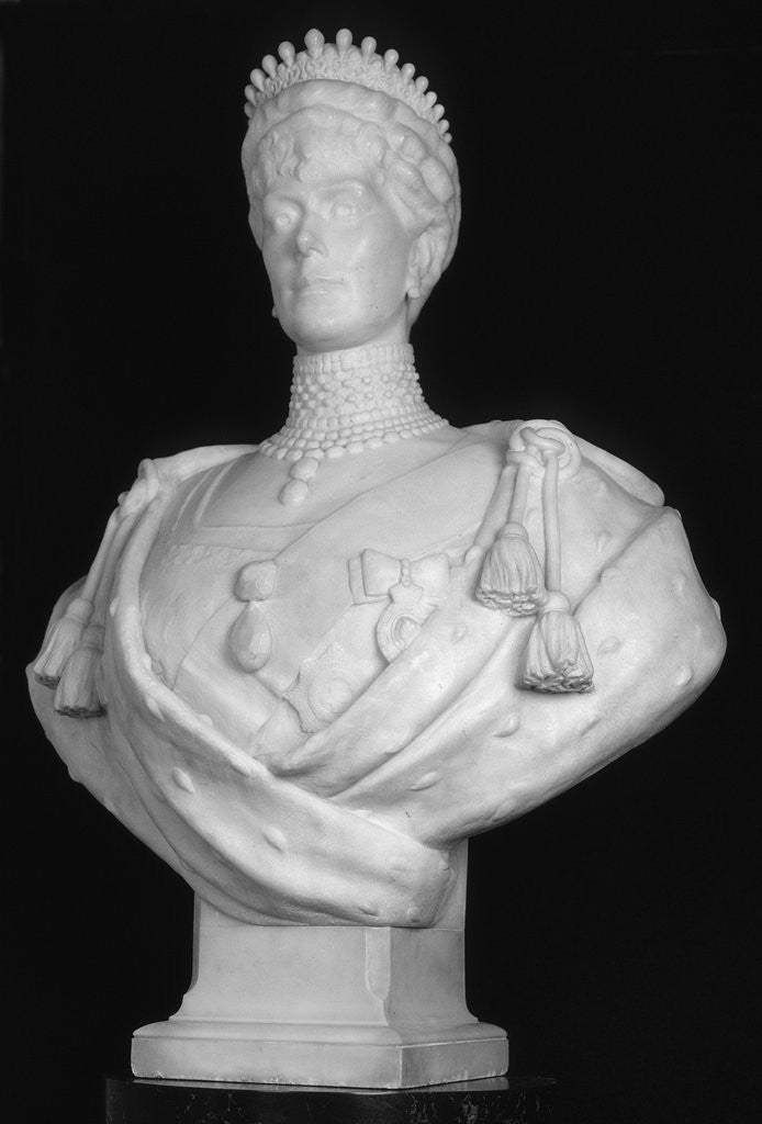 Detail of Bust of Queen Mary, consort of King George V by George Frampton