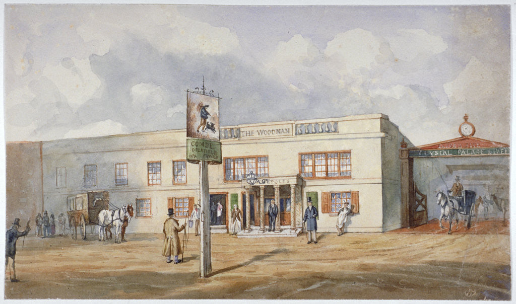 Detail of The Woodman Inn, Upper Norwood, London by Anonymous