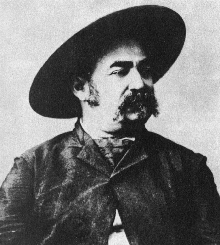 Detail of John X Beidler, leader of the Montana Vigilantes by Anonymous