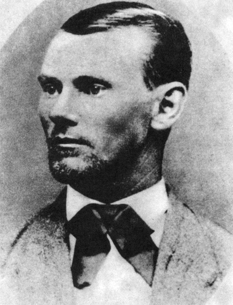 Detail of Jesse James, American outlaw by Anonymous