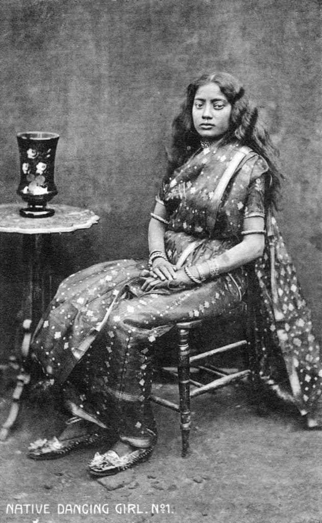 Detail of Native dancing girl, India by Anonymous