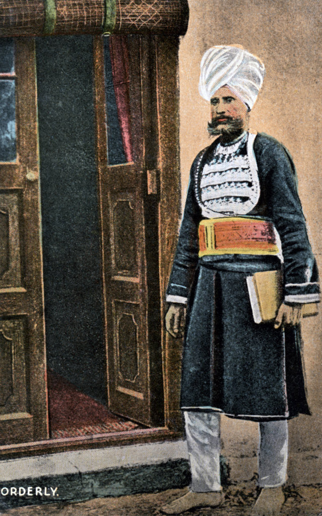 Detail of Orderly, Ambala, India by Anonymous