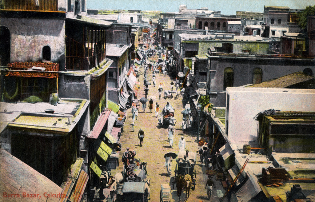 Detail of Burra Bazar, Calcutta, India by Anonymous