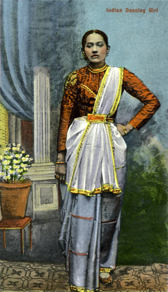 Detail of Indian dancing girl, India by Anonymous