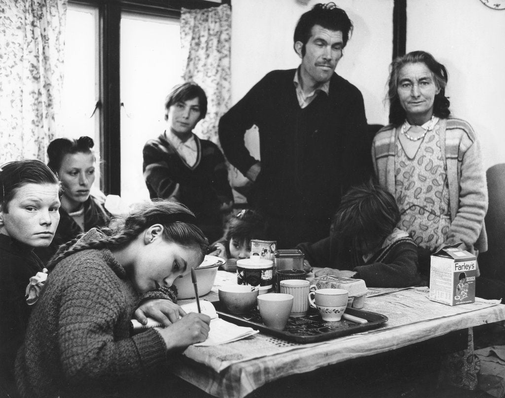 Detail of Roadside gipsy family re-housed, 1960s by Tony Boxall
