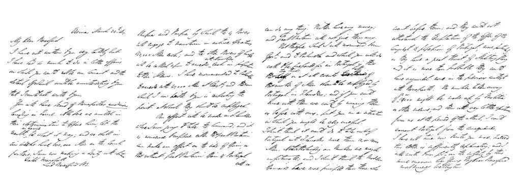 Detail of Letter by Arthur Wellesley, Duke of Wellington, to Field Marshal Lord Beresford by Frederick George Netherclift