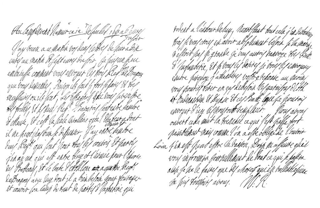 Detail of Letter by William III King of England by Frederick George Netherclift