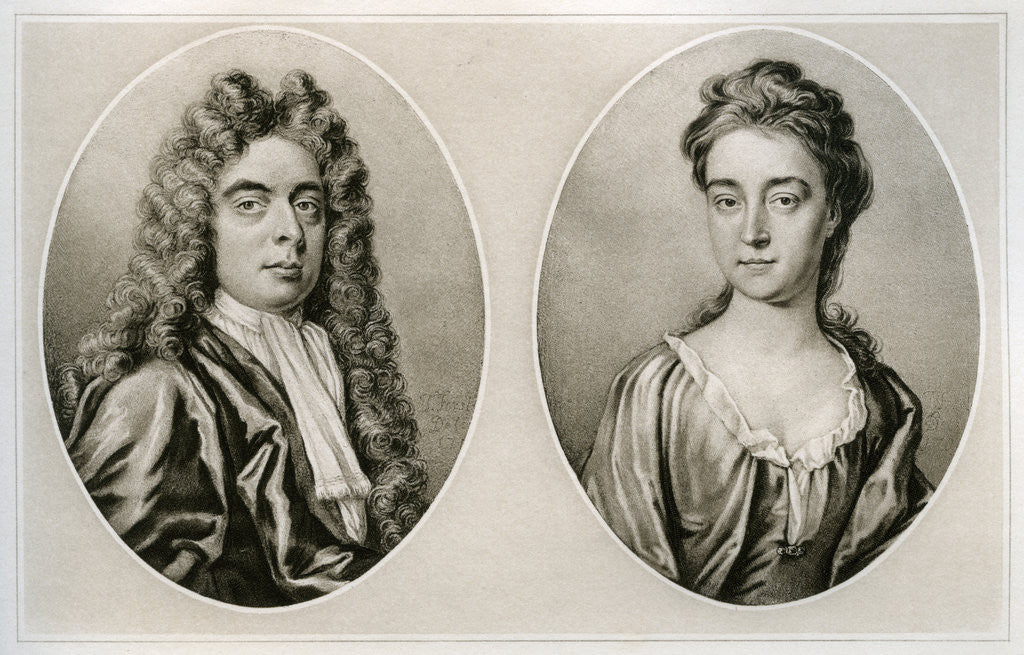Detail of Portraits of the Duke and Duchess of Marlborough by Anonymous