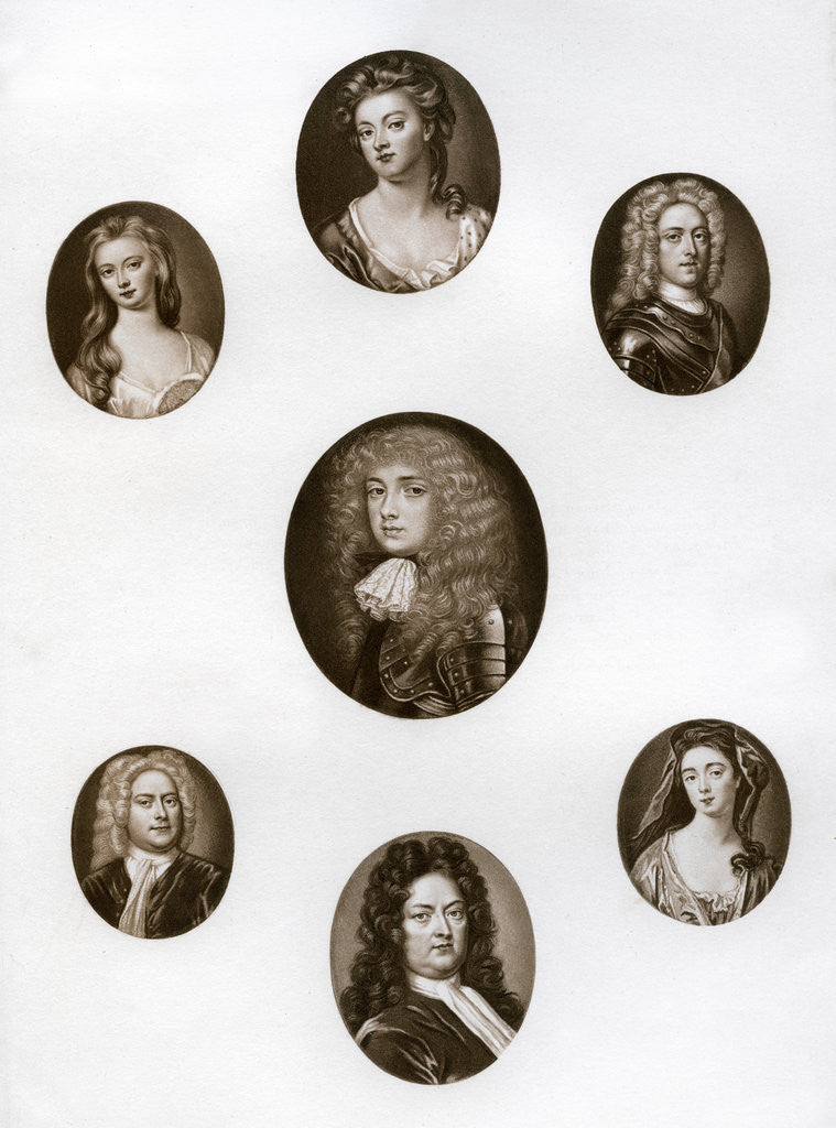 Detail of Group of portraits by Anonymous
