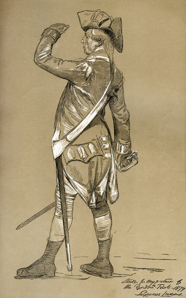 Detail of A Study for 'The Gordon Riots' by Anonymous