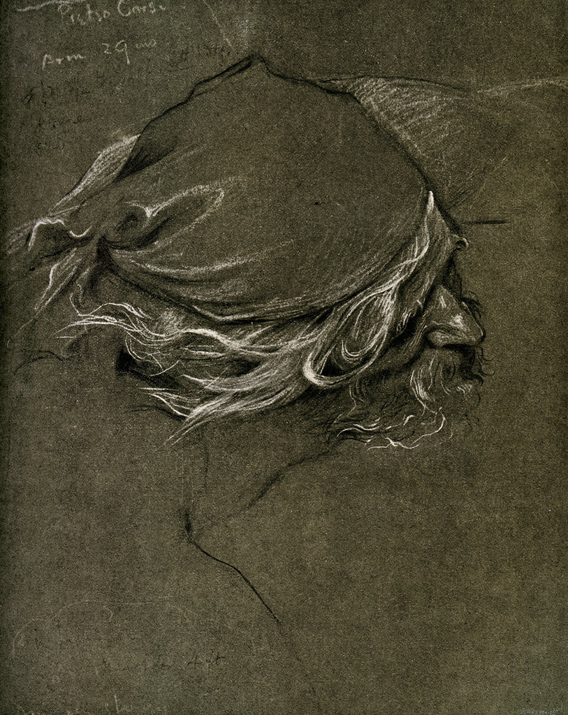 Detail of Study for 'The Sea Maiden', by Herbert J Draper by Anonymous