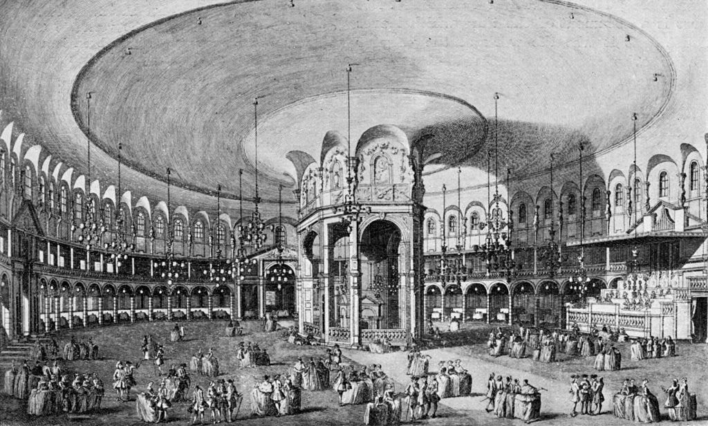 Detail of An Inside View of the Rotunda in Ranelagh Gardens by Anonymous