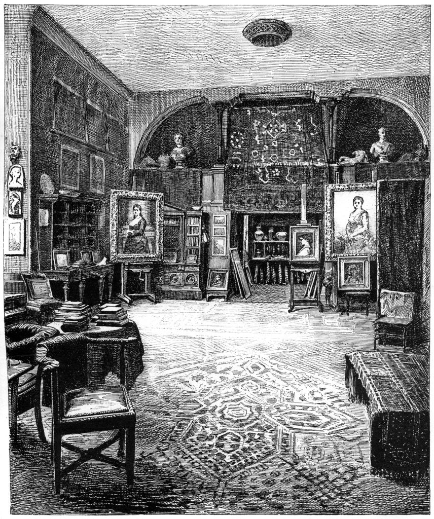 Detail of The studio of Sir Frederic Leighton by Anonymous