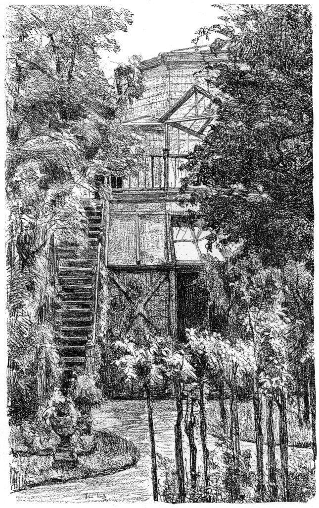 Detail of The Garden by Isaac Lazerus Israels