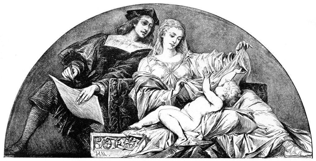 Detail of Raphael, Italian Renaissance artist by Hans Makart