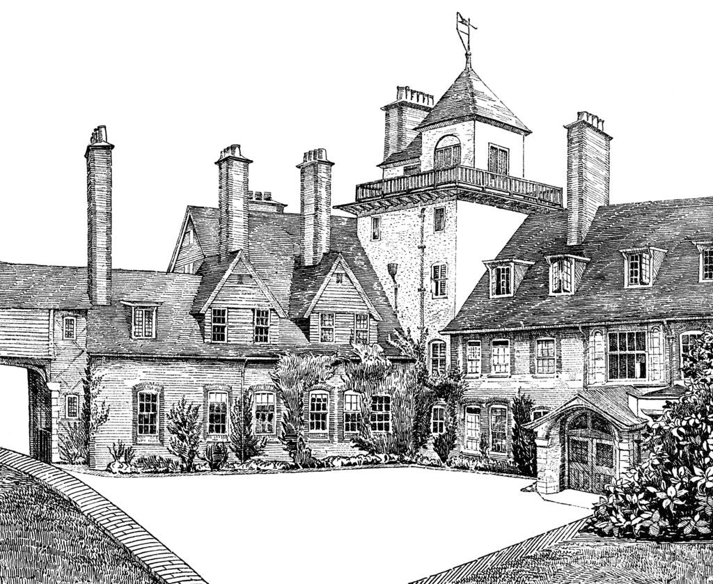Detail of The Court Yard, Standen, East Grinstead by Anonymous