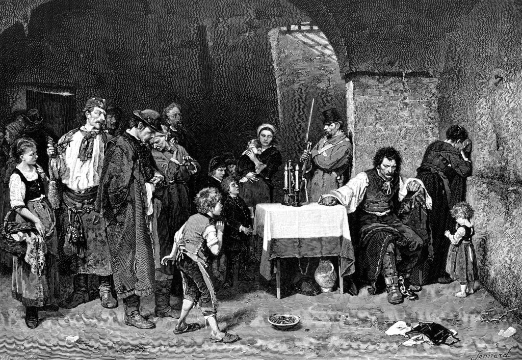 Detail of The Last Days of a Condemned Prisoner by Jonnard