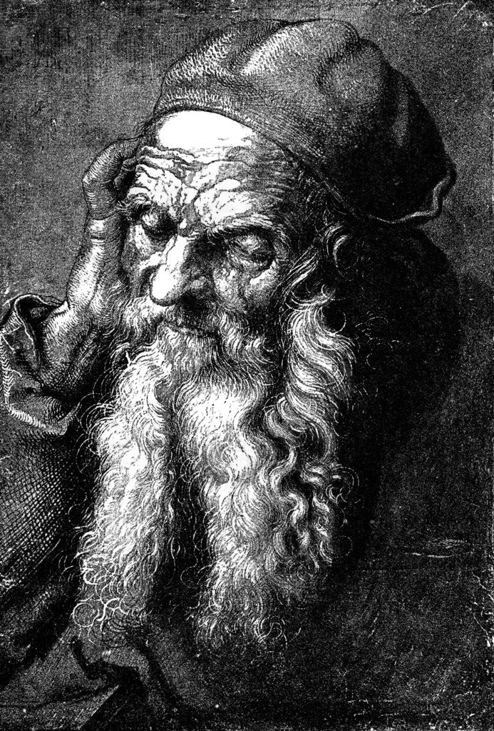 Detail of Study of an Old Man by Anonymous