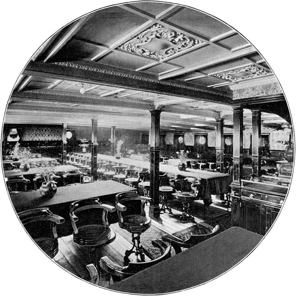 Detail of Salon of the P&O steamship SS 'India' by Anonymous