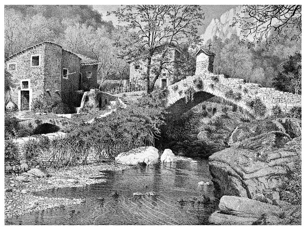 Detail of On the Road to Ceriana, San Remo by Anonymous